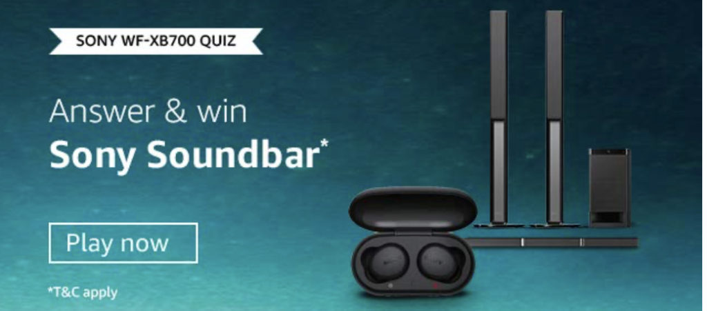 Amazon Sony Soundbar Quiz