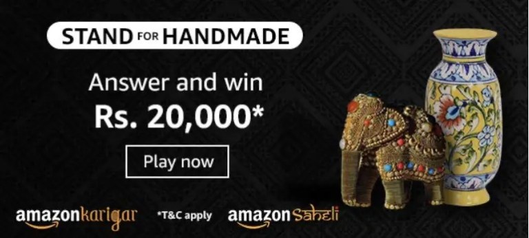 Amazon Stand For Handmade Quiz Answers