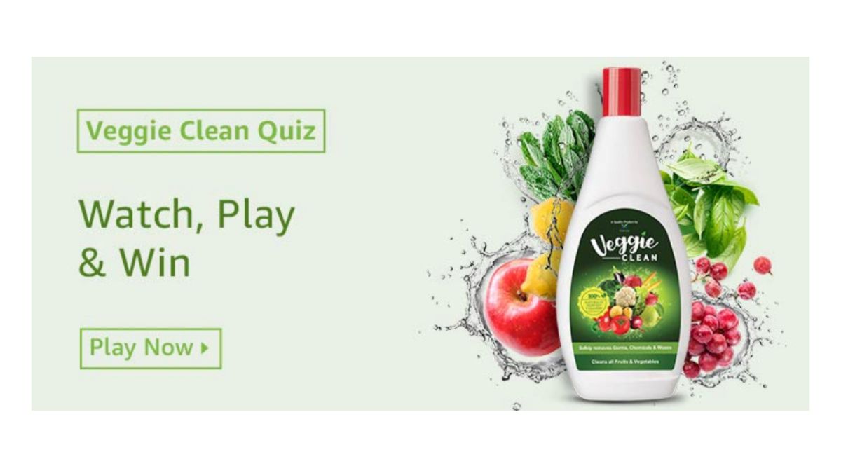 Amazon Veggie Clean Quiz Answers – Win Rs.10000